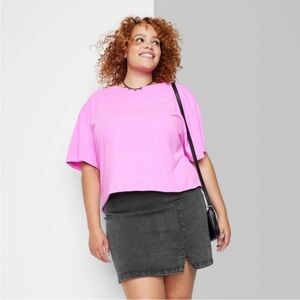 New in bag/ with tags Wild Fable Black Denim Mini Skirt